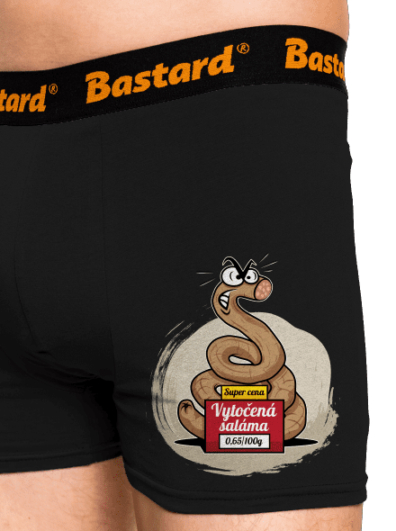 Vytočená saláma boxerky Black