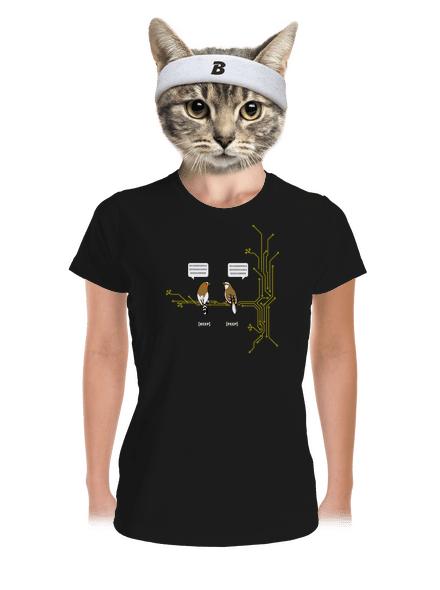 Beep and Peep dámske športové tričko Black