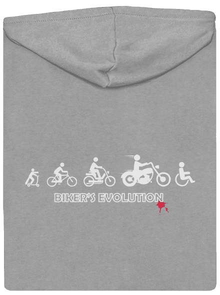 Biker’s Evolution pánska mikina na zips Light Melange