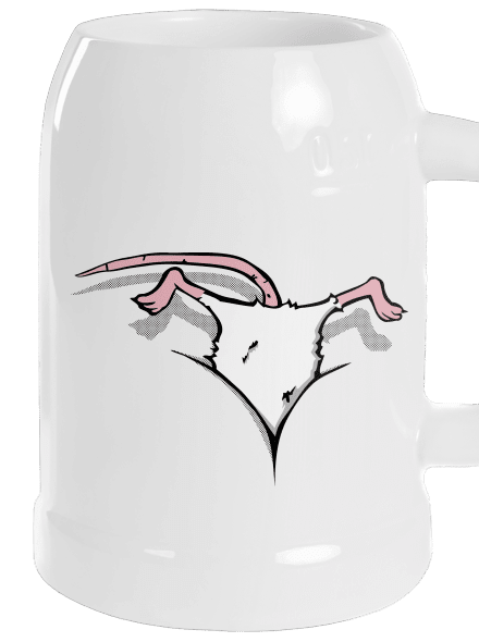 Myš vo výstrihu polliter White
