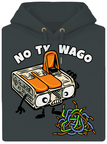 Wago svorka unisex mikina premium Charcoal