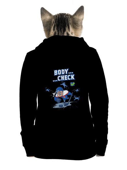 Body check dámska mikina na zips Black