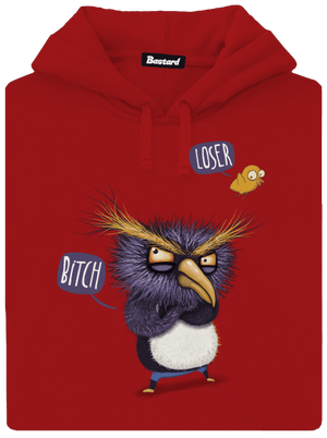 Tučniak nelieta dámska mikina klokanka Red Mal