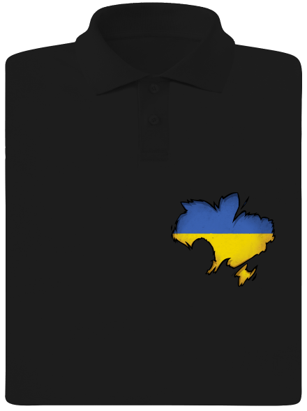 Ukrajina - Inside pánska polokošeľa Black