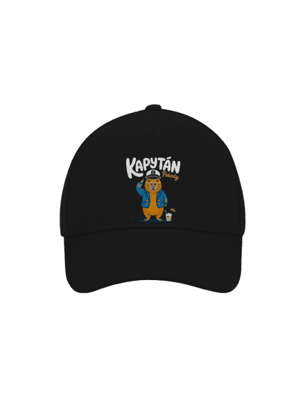 Kapytán pohody šiltovka baseballka Black