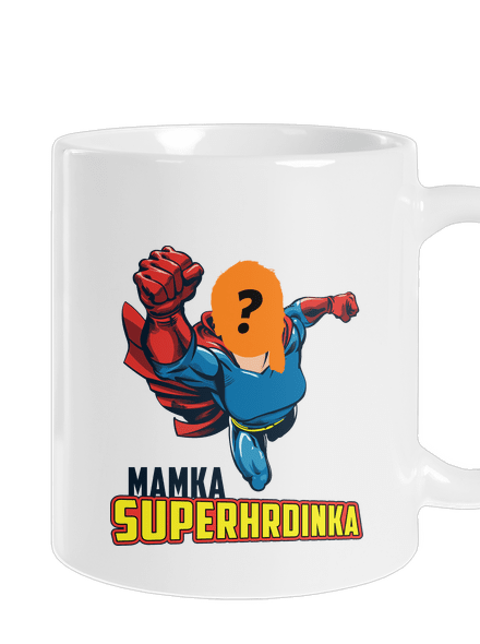 Mamka superhrdinka klasický hrnček White