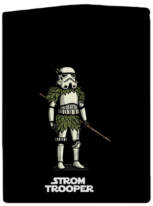 Strom trooper pánska mikina na zips Black