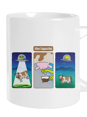 Alien Cappuccino veľký hrnček White