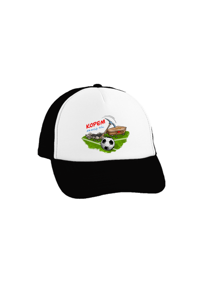 Kopem za svoj tím šiltovka truckerka Black cap