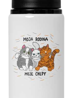 Moja rodina flaša na vodu White