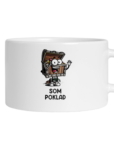 Som poklad hrnček makronka White