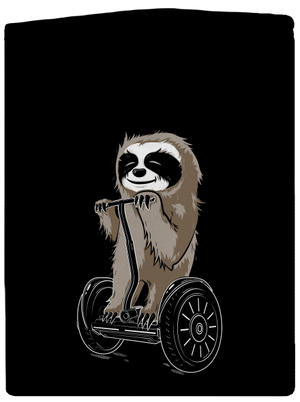 Leňoch pánska mikina na zips Black