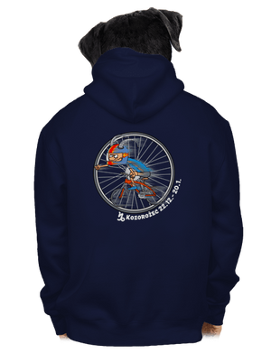 Cyklistický horoskop: Kozorožec pánska mikina na zips Navy