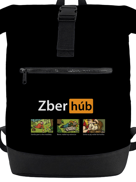 Zber húb batoh Black