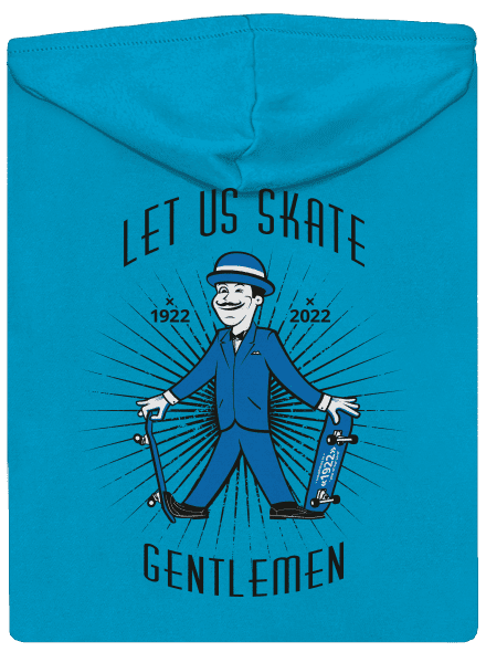 Let us skate dámska mikina na zips Blue Atol