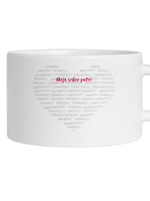 Moje srdce patrí hrnček makronka White