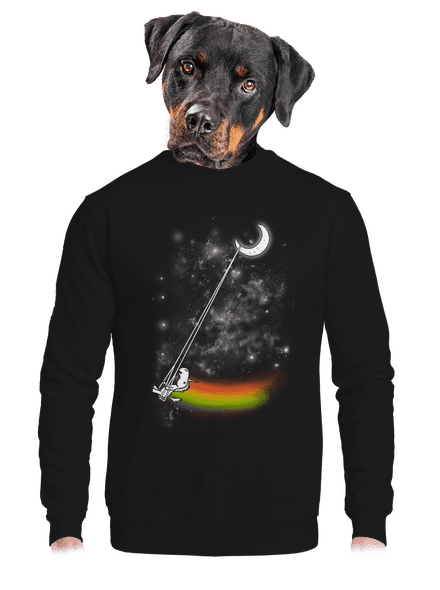 Unicorn Universe unisex mikina bez kapucne Black