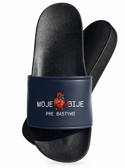Moje srdce bije šľapky Navy