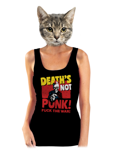 Death's not punk dámske tielko klasické Black
