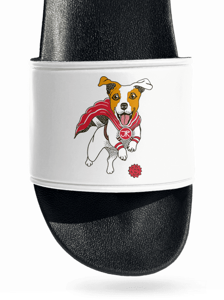 Jack Russell šľapky White