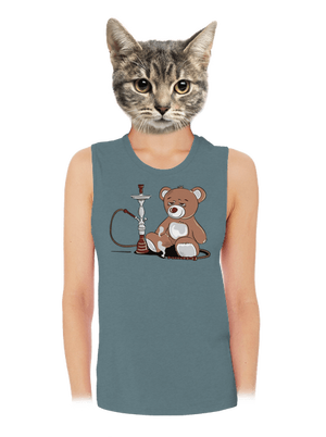 Šíša dámske tielko voľné Heather Deep Teal