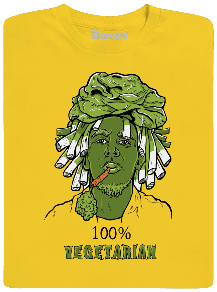100% vegetarián detské tričko Gold