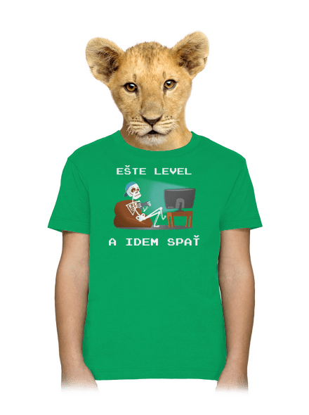 Ešte level detské tričko Kelly Green