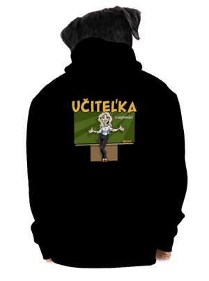 Učitel'ka v septembri pánska mikina na zips Black
