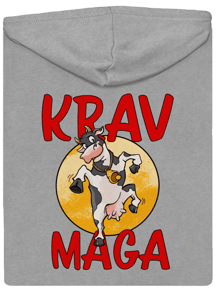 Krav Maga pánska mikina na zips Light Melange