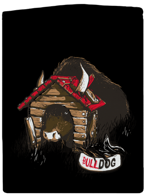 Bulldog dámska mikina na zips Black