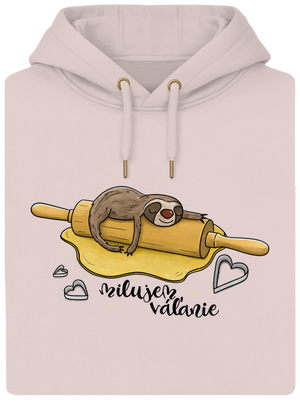 Milujem váľanie unisex mikina premium Rose Chalk