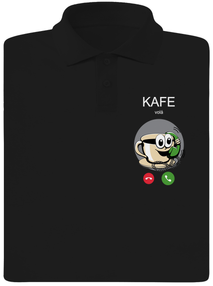 Kafe volá pánska polokošeľa Black