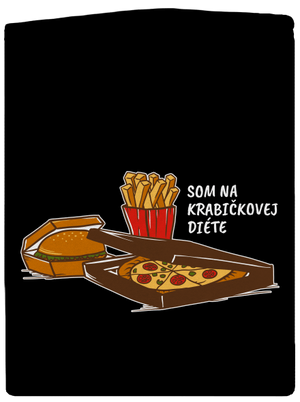 Krabičková diéta dámska mikina na zips Black