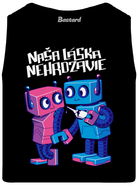 Roboti pánske tielko Black
