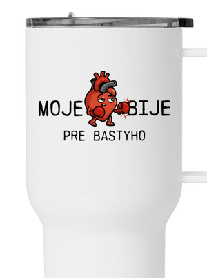 Moje srdce bije termohrnček White