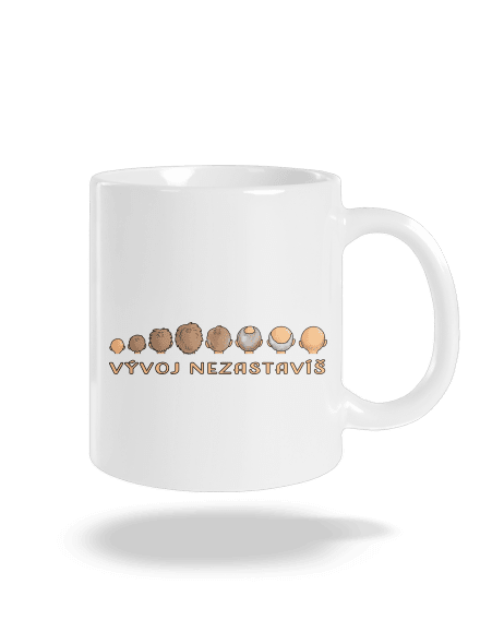 Vývoj nezastavíš klasický hrnček White