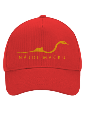 Nájdi mačku šiltovka baseballka Classic Red