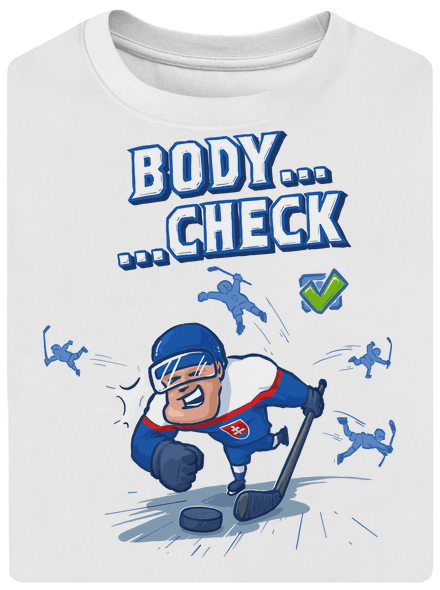 Body check unisex tričko oversized White