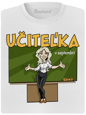 Učitel'ka v septembri dámske športové tričko White