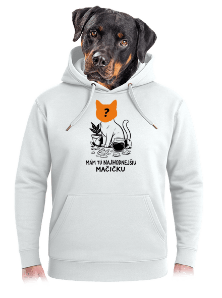 Mám najhodnejšiu mačičku unisex mikina premium Snowwhite