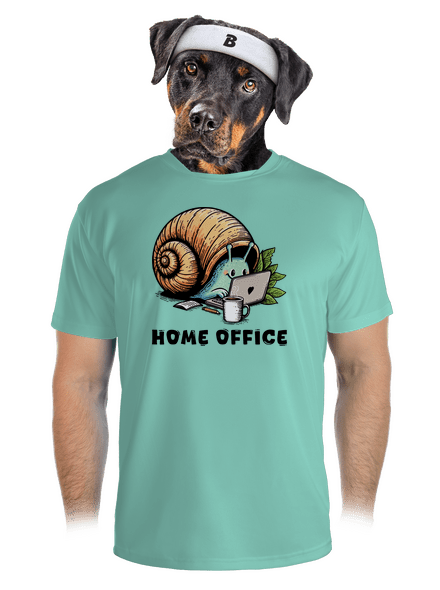 Slimákov home office pánske športové tričko Mint Mal
