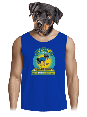 Závislosť na bicykli pánske tielko Royal Blue