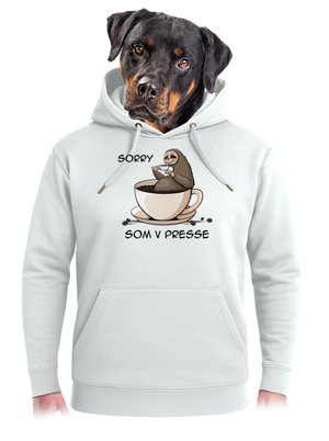 V presse unisex mikina premium Snowwhite