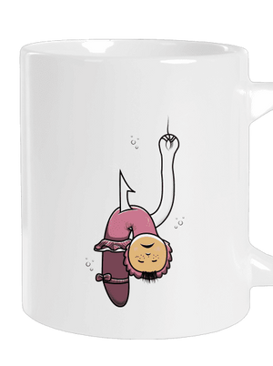 Dáda na rybách veľký hrnček White