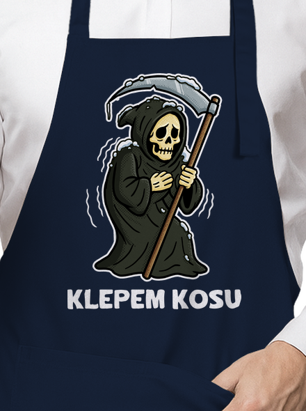Klepem kosu zástera Navy