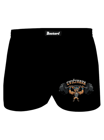Cvičivava pánske trenky Black