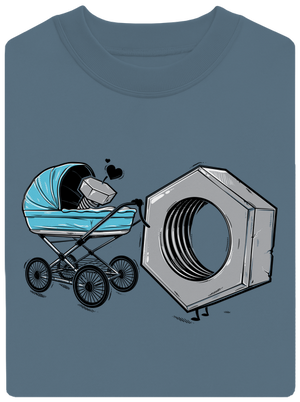 Správna matka unisex mikina bez kapucne Nordic Blue