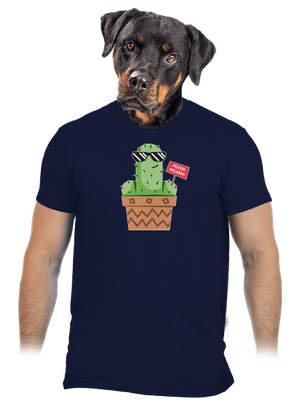 Pozor pichám pánske tričko Navy