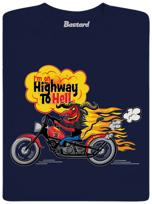 Pekelná jazda detské tričko Navy