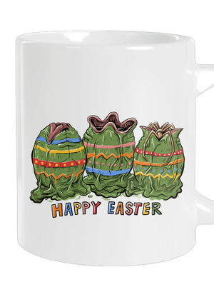 Happy Easter veľký hrnček White